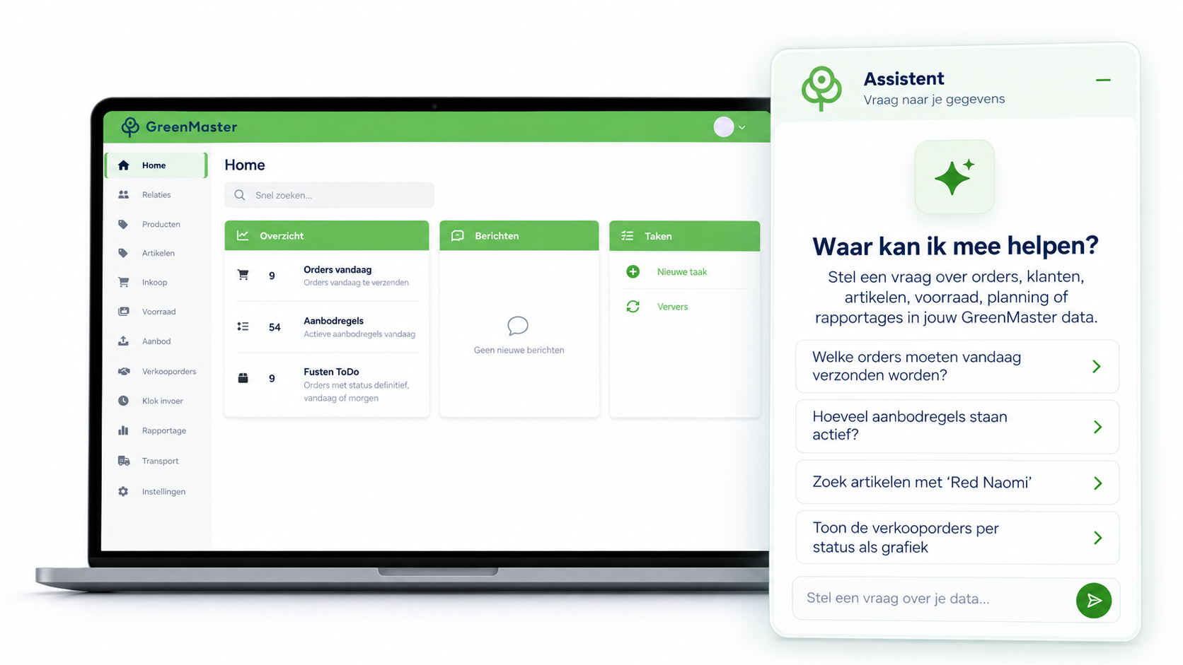 AI assistent GreenMaster
