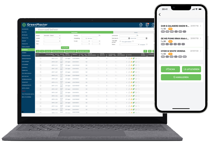 sierteeltsoftware greenmaster
