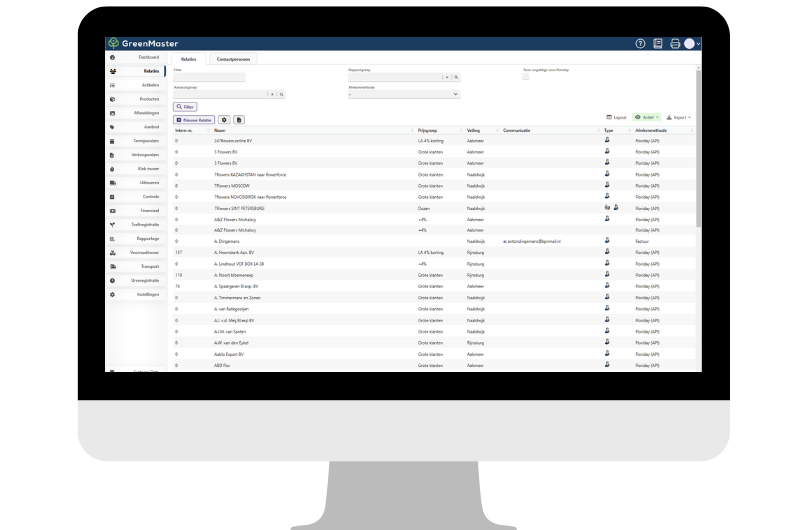 GreenMaster software voor kwekers